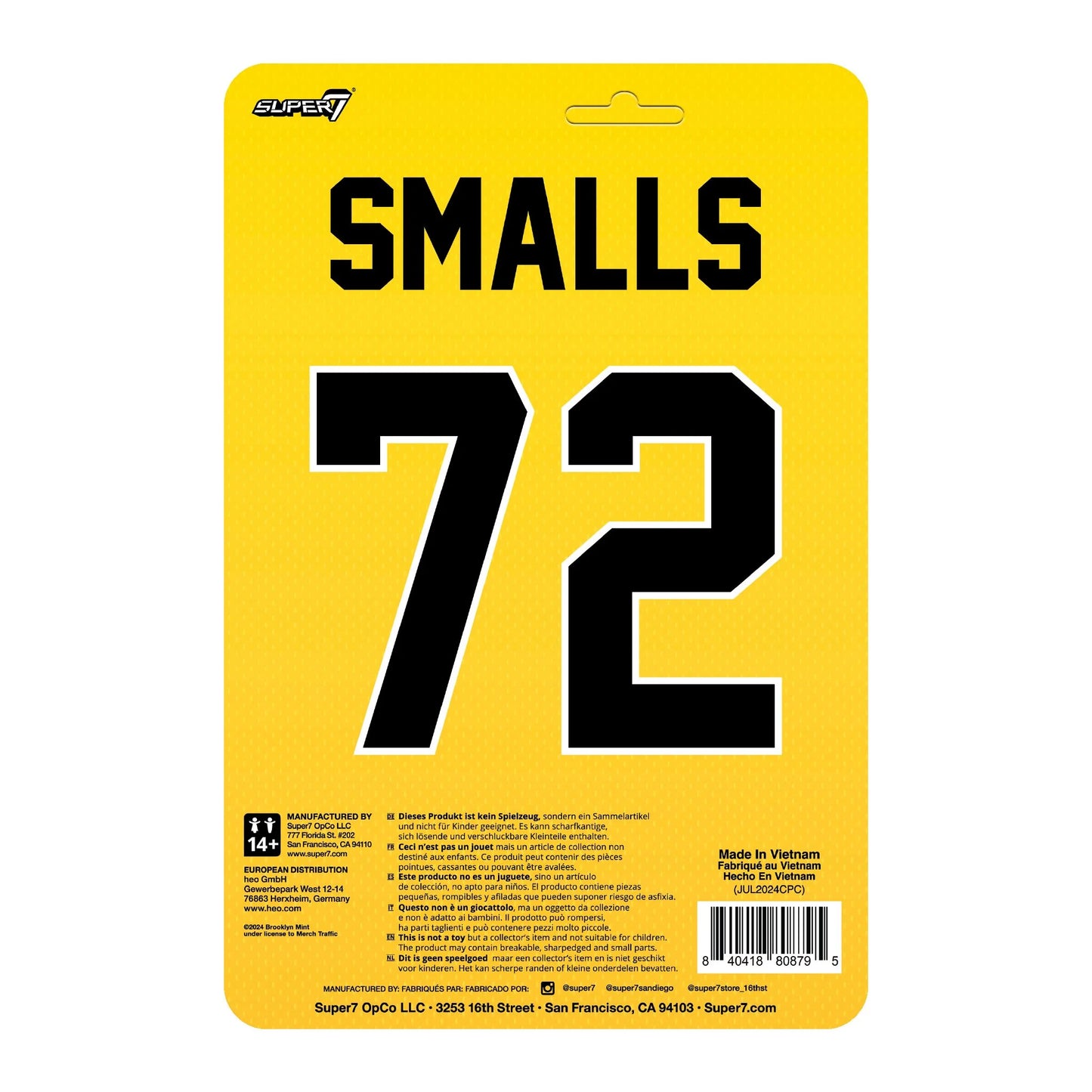 3.75” Biggie Yellow Jersey